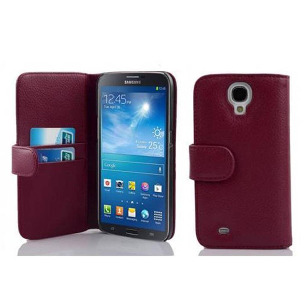 Cadorabo Schutzhülle für Samsung Galaxy MEGA 6.3 Hülle in Lila Handyhülle Etui Case Backcover Kunstleder Tasche