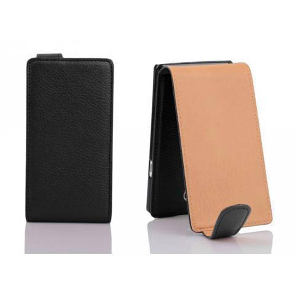 Cadorabo Schutzhülle für Samsung Galaxy NOTE 3 Hülle in Schwarz Flip Etui Handyhülle Case Cover Kunstleder