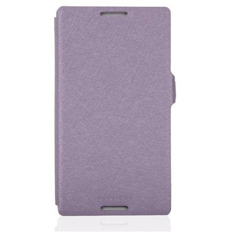 Cadorabo Hülle für Sony Xperia C - Hülle in ICY FLIEDER – mit Standfunktion und Kartenfach im Ultra Slim Design