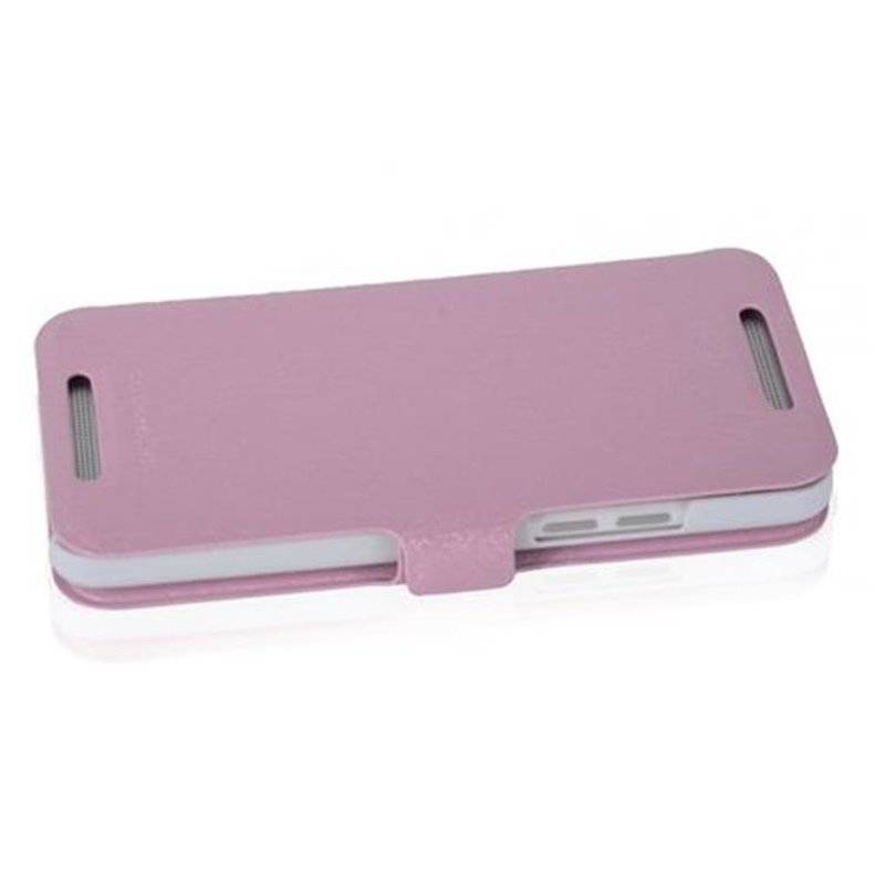 Cadorabo Hülle für HTC ONE MINI M4 (1.Gen.) - Hülle in ICY ROSE – mit Standfunktion und Kartenfach im Ultra Slim Design
