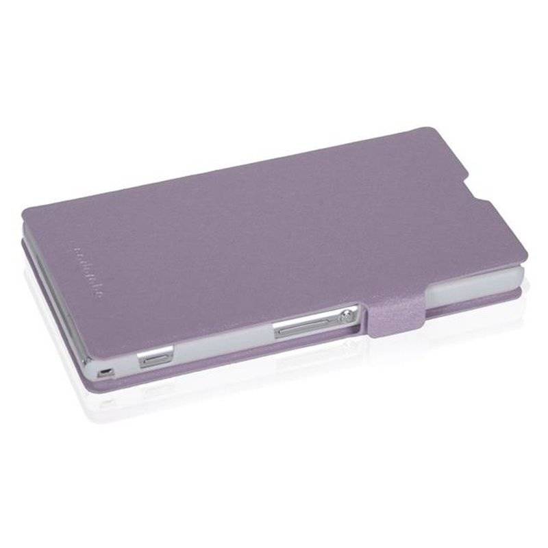 Cadorabo Hülle für Sony Xperia Z1 - Hülle in ICY FLIEDER – mit Standfunktion und Kartenfach im Ultra Slim Design