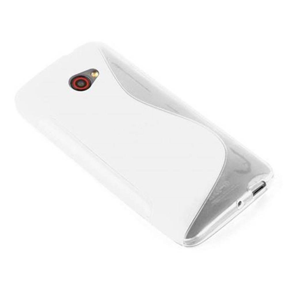 Cadorabo Schutzhülle für HTC BUTTERFLY S Hülle in Transparent Handyhülle Case TPU Silikon Etui