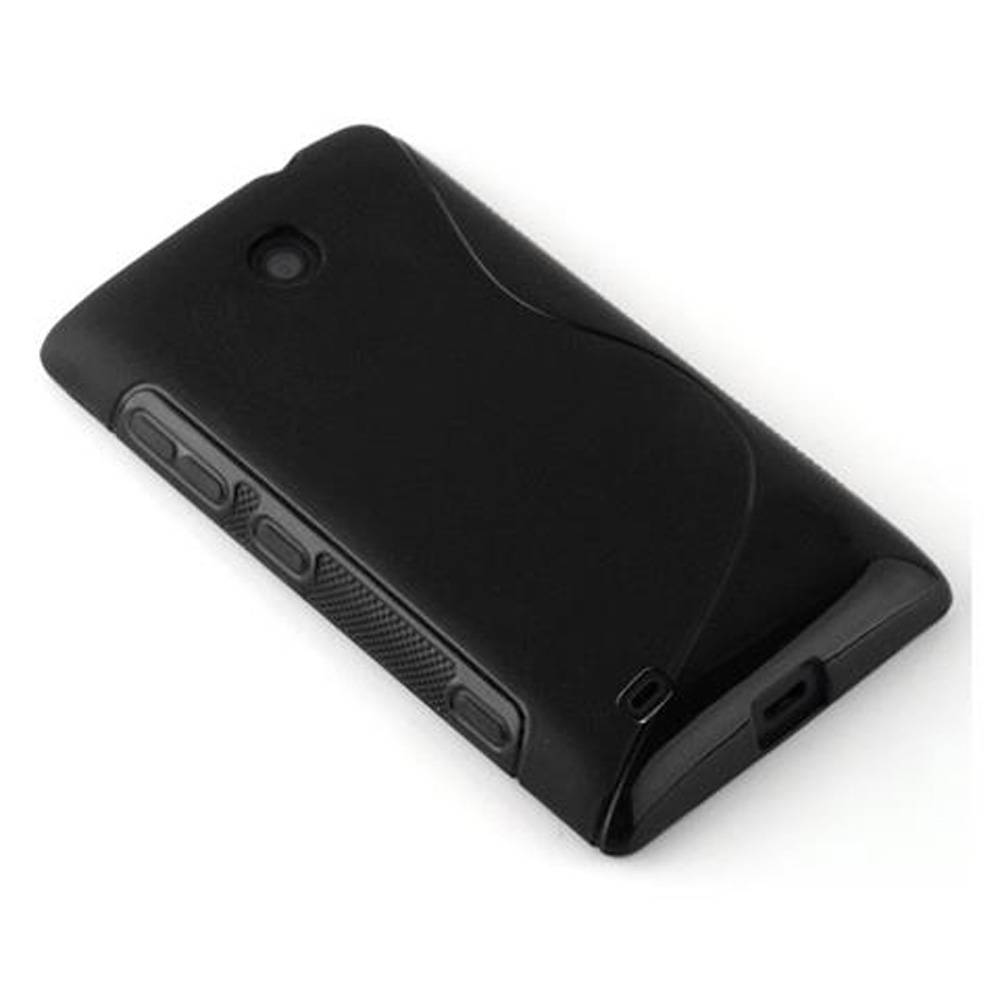 Cadorabo Schutzhülle für HTC Desire 300 Hülle in Schwarz Handyhülle Case TPU Silikon Etui