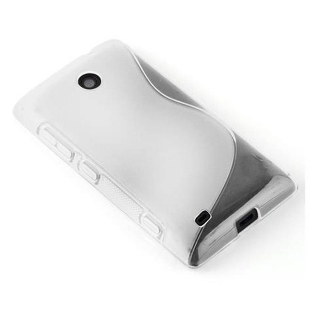 Cadorabo Schutzhülle für HTC Desire 300 Hülle in Weiß Handyhülle Case TPU Silikon Etui