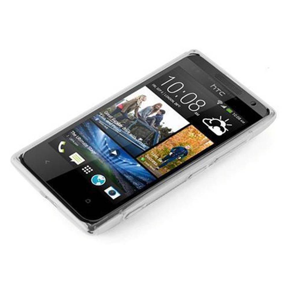 Cadorabo Schutzhülle für HTC Desire 300 Hülle in Weiß Handyhülle Case TPU Silikon Etui