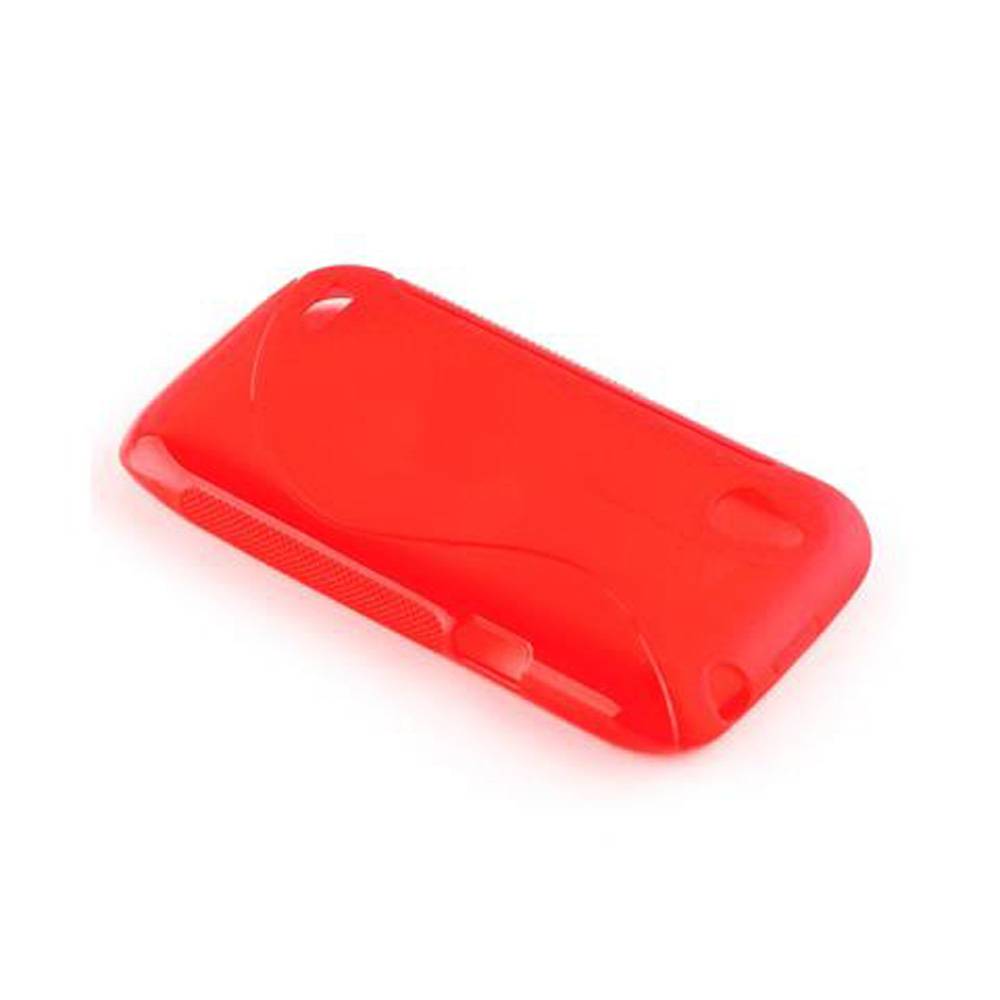Cadorabo Schutzhülle für HTC Desire V Hülle in Rot Handyhülle Case TPU Silikon Etui