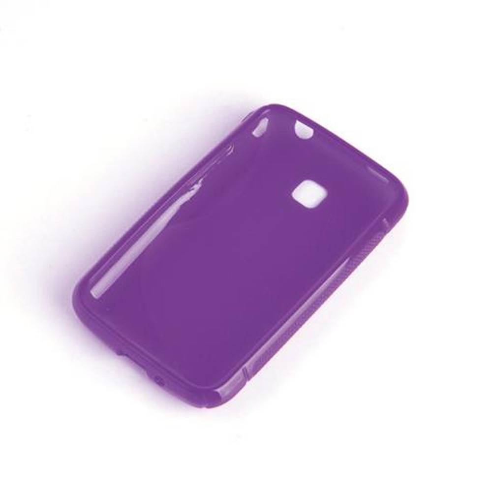 Cadorabo Schutzhülle für LG L3 II (1. SIM) Hülle in Lila Handyhülle Case TPU Silikon Etui