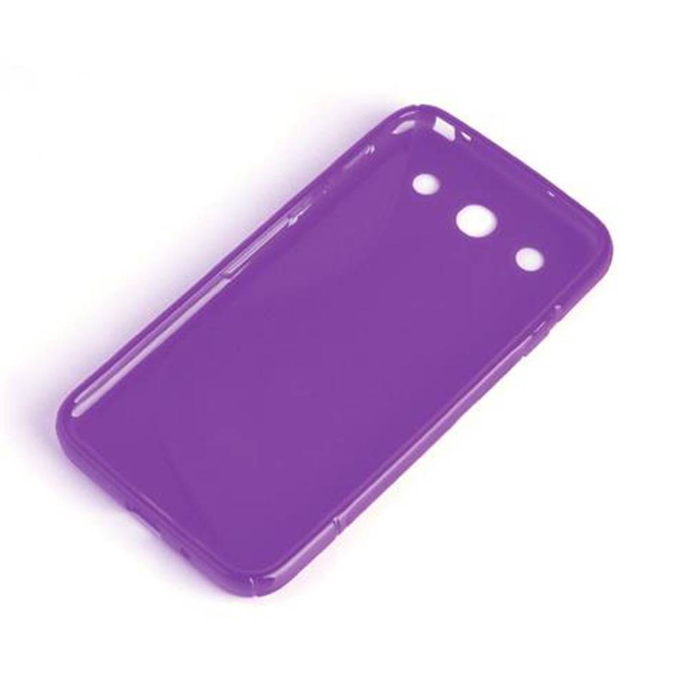 Cadorabo Schutzhülle für LG OPTIMUS G PRO Hülle in Lila Handyhülle Case TPU Silikon Etui