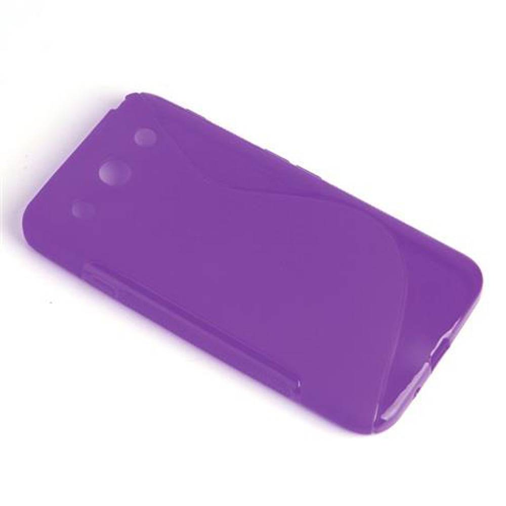 Cadorabo Schutzhülle für LG OPTIMUS G PRO Hülle in Lila Handyhülle Case TPU Silikon Etui
