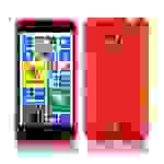 Cadorabo Schutzhülle für Nokia Lumia 625 Hülle in Rot Handyhülle Case TPU Silikon Etui
