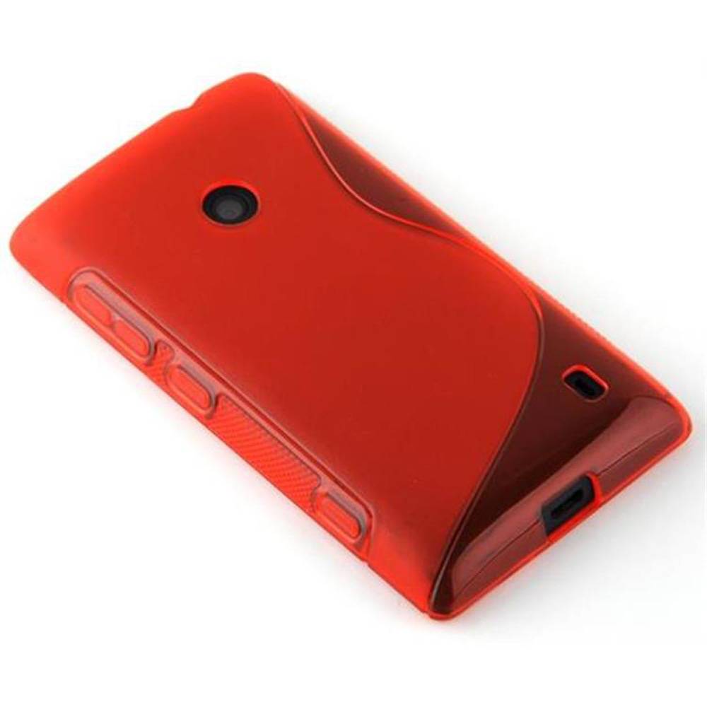 Cadorabo Schutzhülle für Nokia X Hülle in Rot Handyhülle Case TPU Silikon Etui