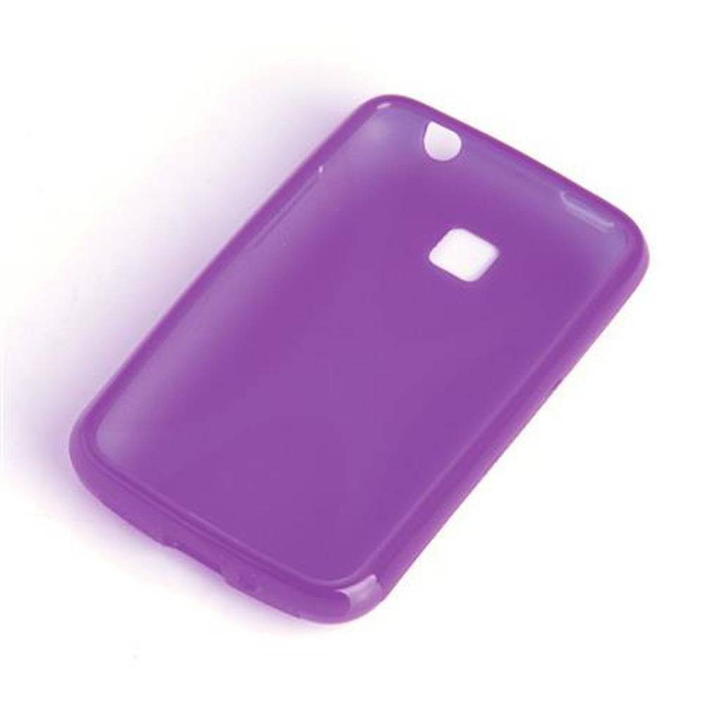 Cadorabo Handyhülle für LG L3 II (1. SIM) in Lila Hülle Schutzhülle TPU Silikon Backcover Case
