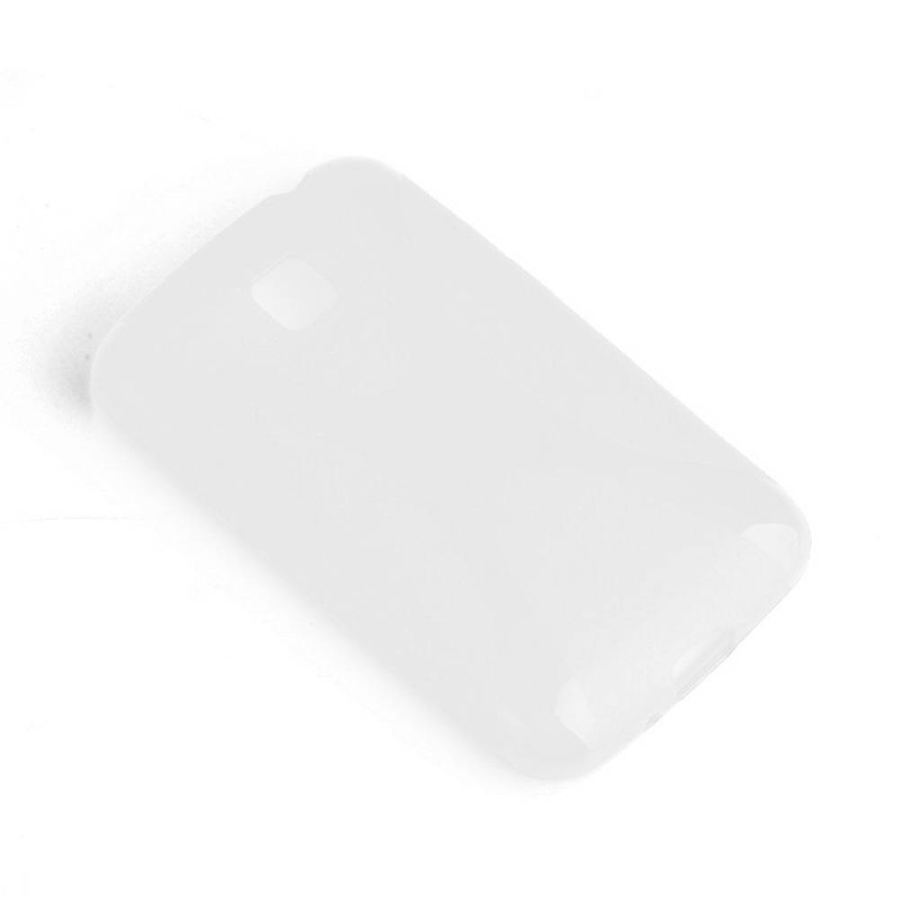 Cadorabo Handyhülle für LG L3 II (1. SIM) in Transparent Hülle Schutzhülle TPU Silikon Backcover Case