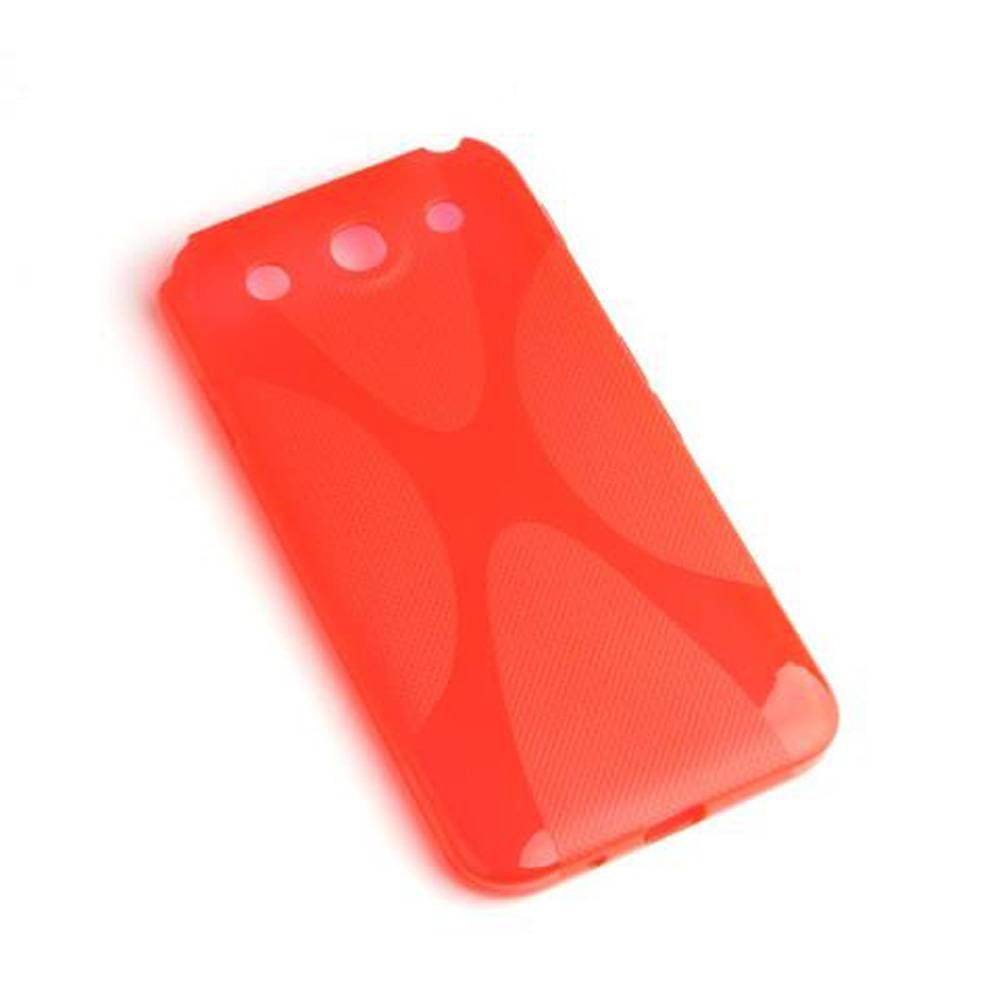 Cadorabo Handyhülle für LG OPTIMUS G PRO in Rot Hülle Schutzhülle TPU Silikon Backcover Case