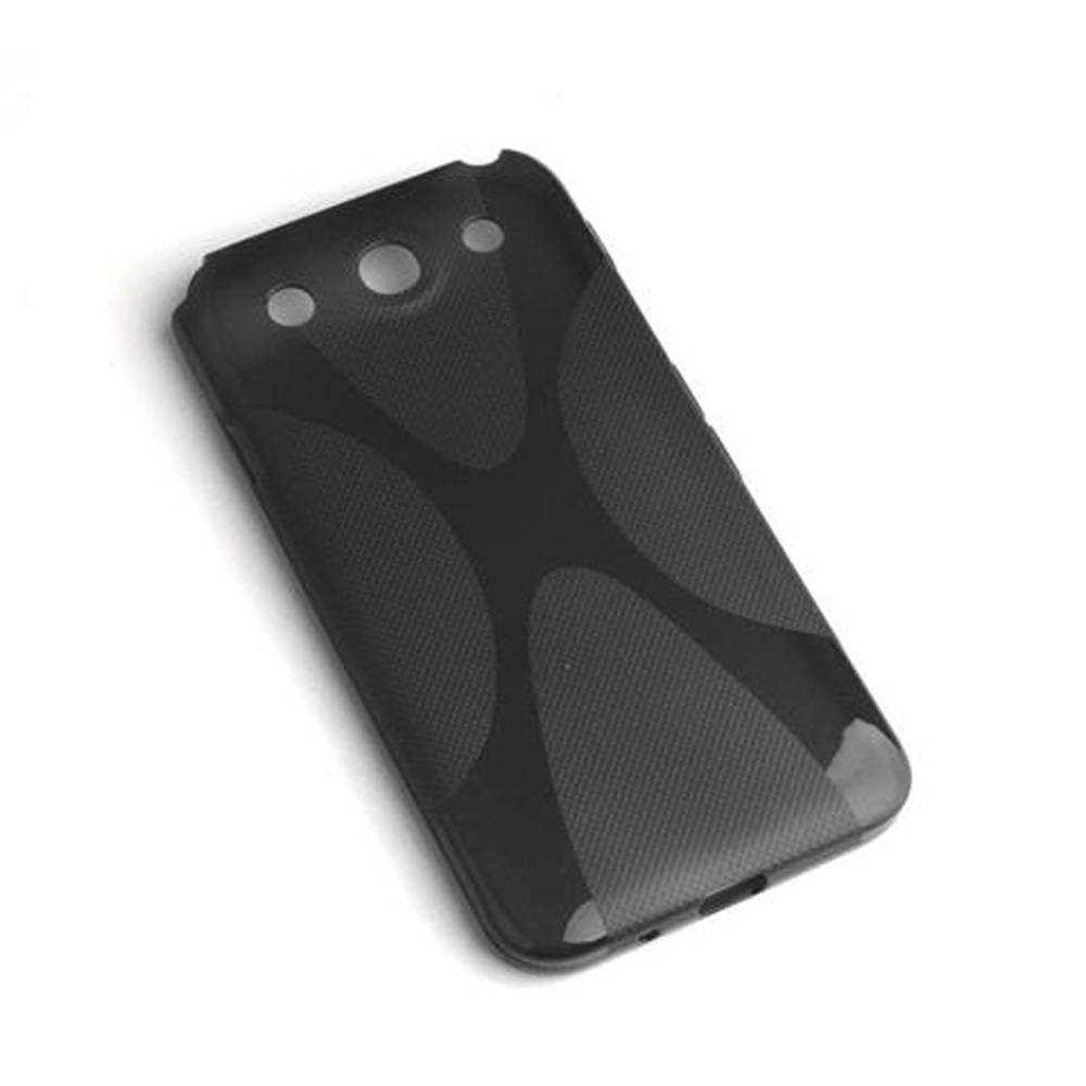 Cadorabo Handyhülle für LG OPTIMUS G PRO in Schwarz Hülle Schutzhülle TPU Silikon Backcover Case
