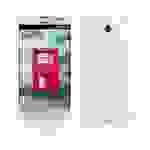 Cadorabo Handyhülle für LG L70 (1. SIM) in Transparent Hülle Schutzhülle TPU Silikon Backcover Case