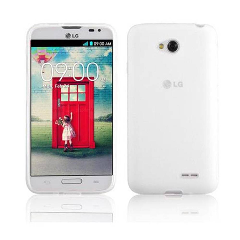 Cadorabo Handyhülle für LG L70 (1. SIM) in Transparent Hülle Schutzhülle TPU Silikon Backcover Case