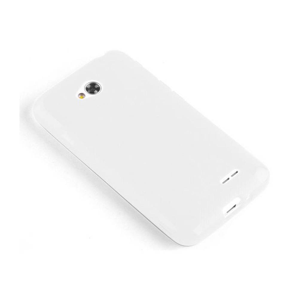 Cadorabo Handyhülle für LG L70 (1. SIM) in Transparent Hülle Schutzhülle TPU Silikon Backcover Case