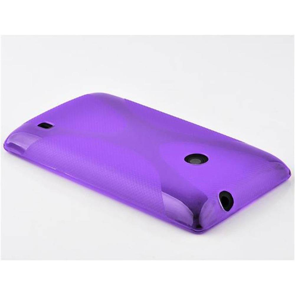 Cadorabo Handyhülle für Nokia X in Lila Hülle Schutzhülle TPU Silikon Backcover Case