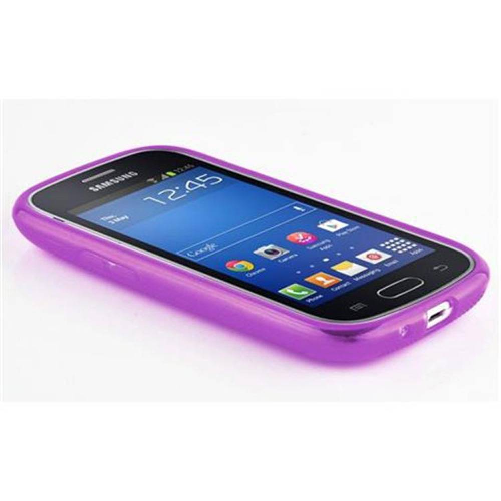 Cadorabo Handyhülle für Samsung Galaxy TREND LITE in Lila Hülle Schutzhülle TPU Silikon Backcover Case