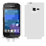 Cadorabo Handyhülle für Samsung Galaxy TREND LITE in Weiß Hülle Schutzhülle TPU Silikon Backcover Case