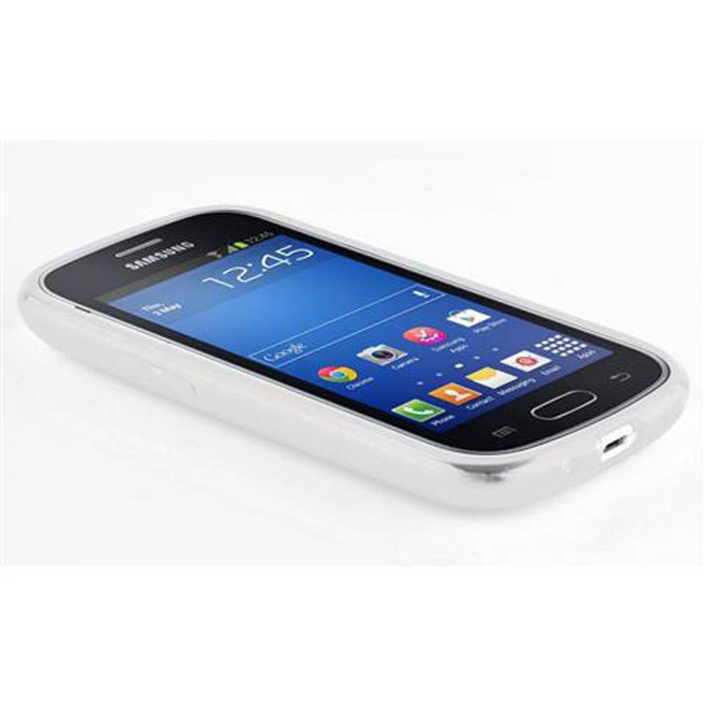 Cadorabo Handyhülle für Samsung Galaxy TREND LITE in Weiß Hülle Schutzhülle TPU Silikon Backcover Case