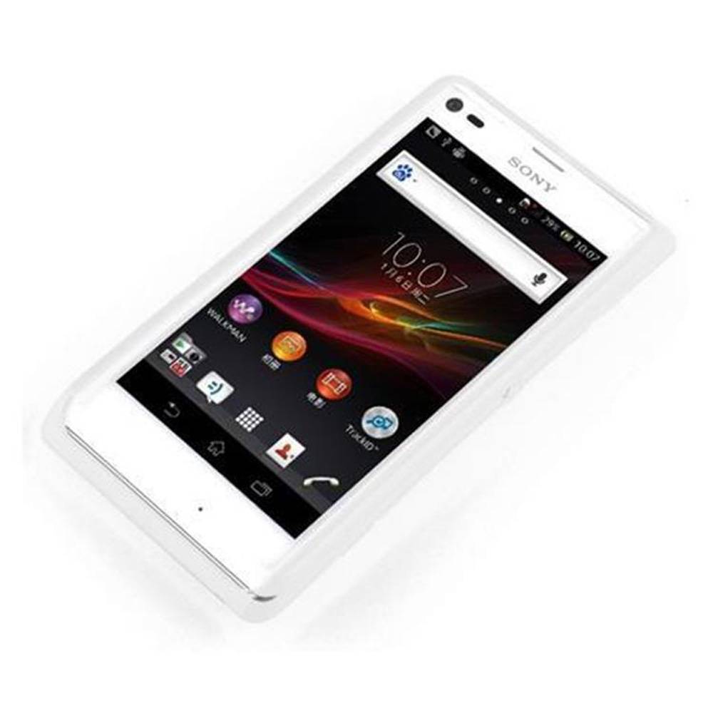 Cadorabo Handyhülle für Sony Xperia L in Transparent Hülle Schutzhülle TPU Silikon Backcover Case