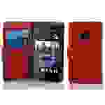 Cadorabo Schutzhülle für HTC Desire 300 Hülle in Rot Handyhülle Etui Case Backcover Kunstleder Tasche