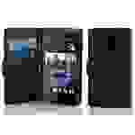 Cadorabo Schutzhülle für HTC Desire 300 Hülle in Schwarz Handyhülle Etui Case Backcover Kunstleder Tasche