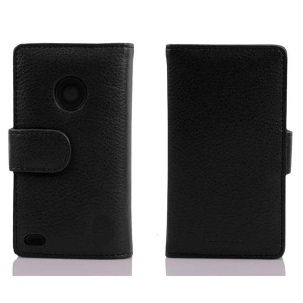 Cadorabo Schutzhülle für HTC Desire 300 Hülle in Schwarz Handyhülle Etui Case Backcover Kunstleder Tasche