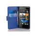 Cadorabo Schutzhülle für HTC Desire 500 Hülle in Blau Handyhülle Etui Case Backcover Kunstleder Tasche
