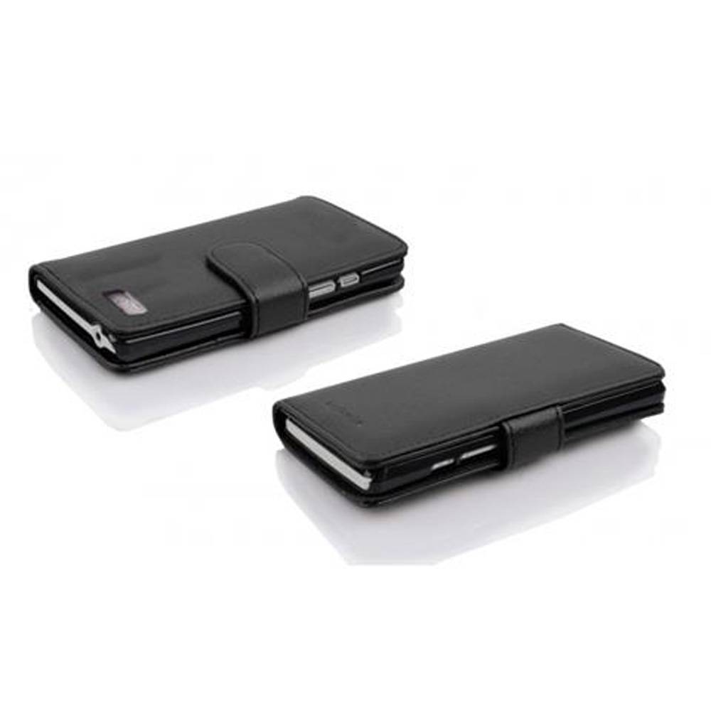 Cadorabo Schutzhülle für HTC Desire 600 Hülle in Schwarz Handyhülle Etui Case Backcover Kunstleder Tasche