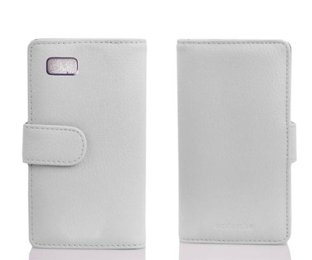Cadorabo Schutzhülle für HTC Desire 600 Hülle in Weiß Handyhülle Etui Case Backcover Kunstleder Tasche