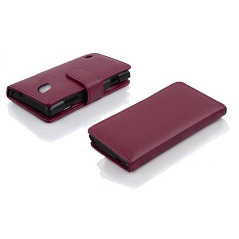 Cadorabo Schutzhülle für Huawei ASCEND G700 Hülle in Lila Handyhülle Etui Case Backcover Kunstleder Tasche