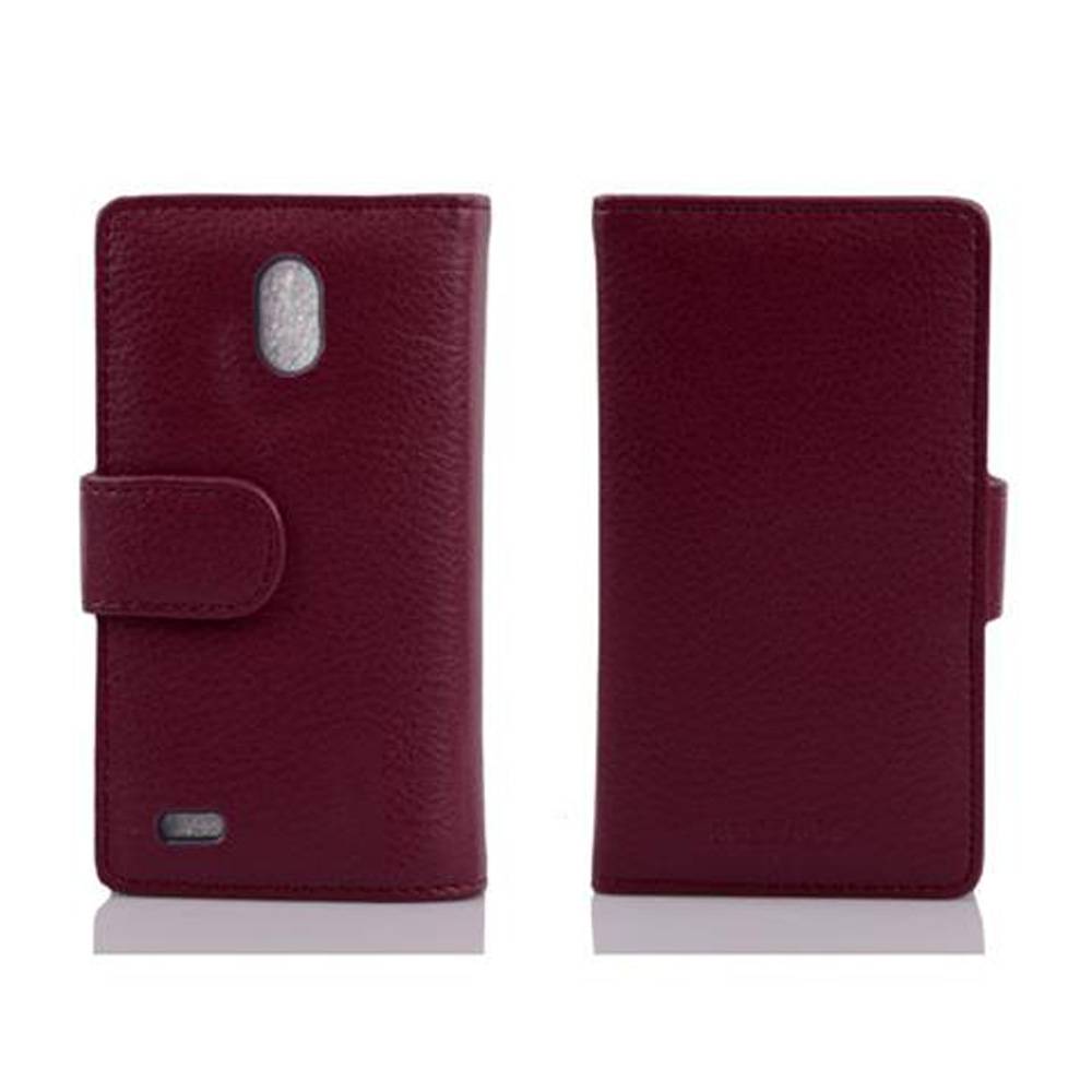Cadorabo Schutzhülle für Huawei ASCEND G700 Hülle in Lila Handyhülle Etui Case Backcover Kunstleder Tasche