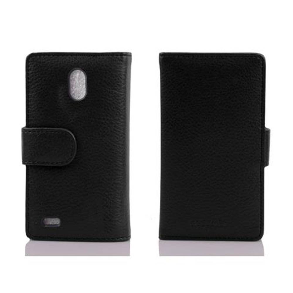 Cadorabo Schutzhülle für Huawei ASCEND G700 Hülle in Schwarz Handyhülle Etui Case Backcover Kunstleder Tasche