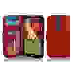 Cadorabo Hülle für LG G2 in Rot Backcover Handy Schutz Hülle Book Case Booklet Kartenfächer