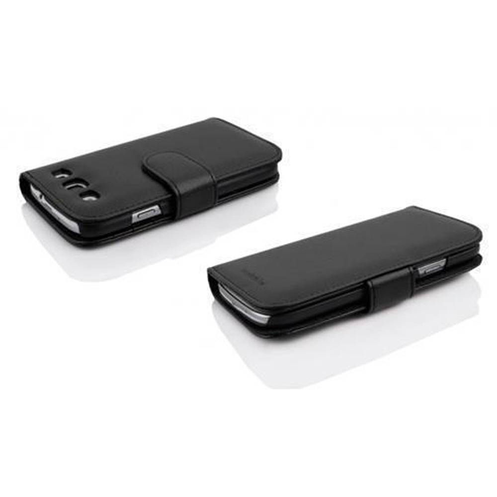 Cadorabo Schutzhülle für Samsung Galaxy WIN Hülle in Schwarz Handyhülle Etui Case Backcover Kunstleder Tasche