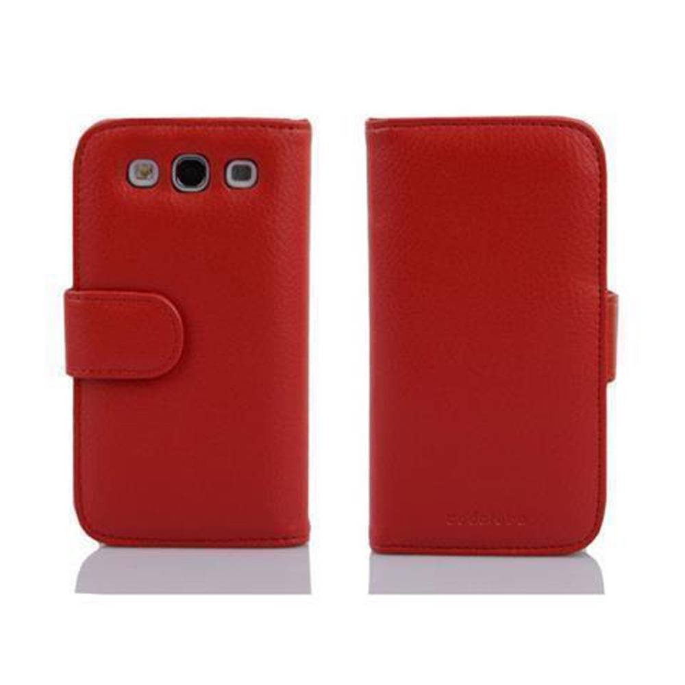 Cadorabo Schutzhülle für Samsung Galaxy WIN Hülle in Rot Handyhülle Etui Case Backcover Kunstleder Tasche
