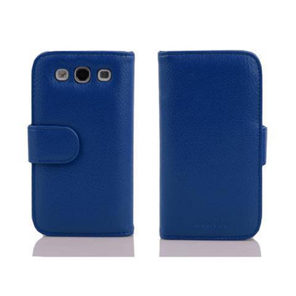 Cadorabo Schutzhülle für Samsung Galaxy WIN Hülle in Blau Handyhülle Etui Case Backcover Kunstleder Tasche