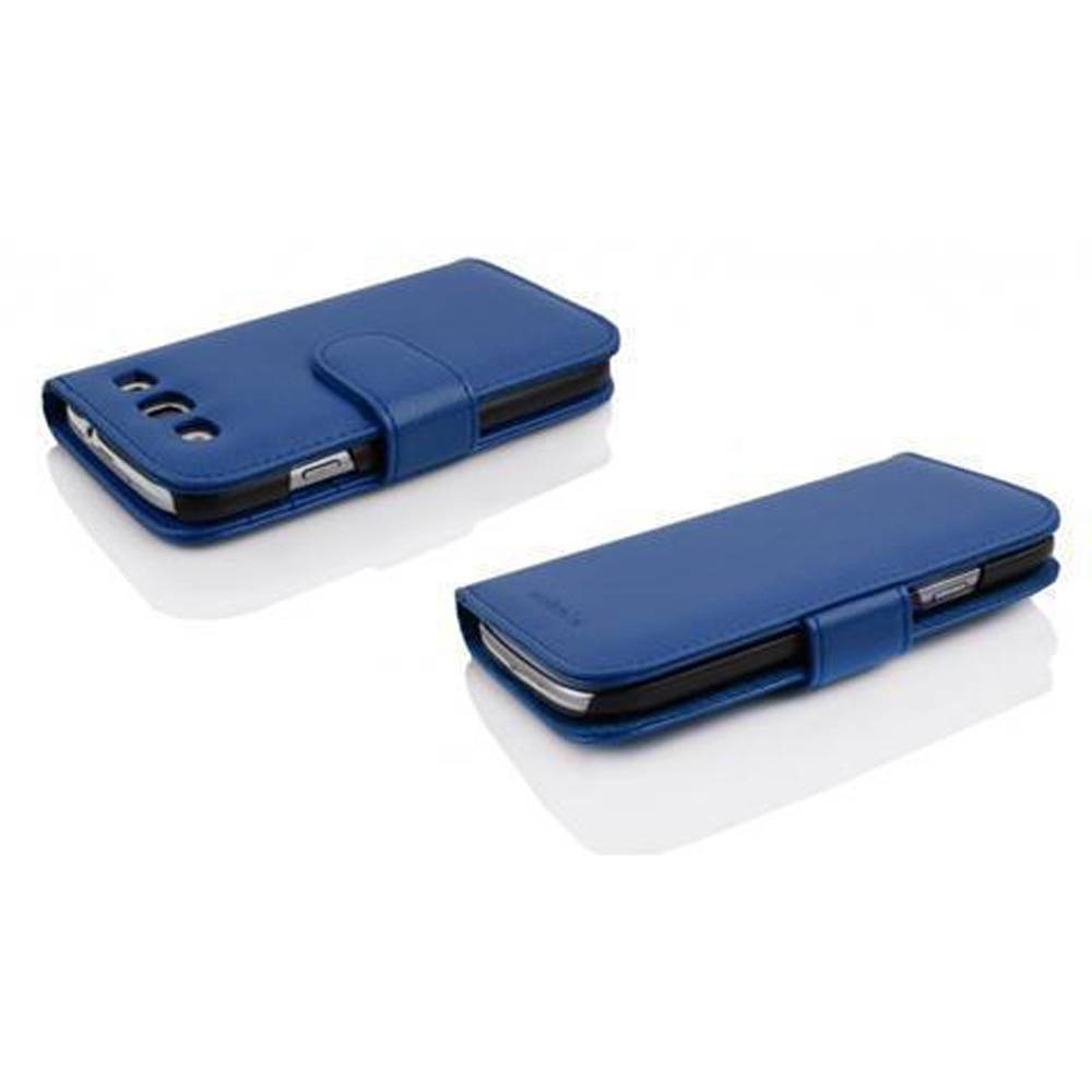 Cadorabo Schutzhülle für Samsung Galaxy WIN Hülle in Blau Handyhülle Etui Case Backcover Kunstleder Tasche