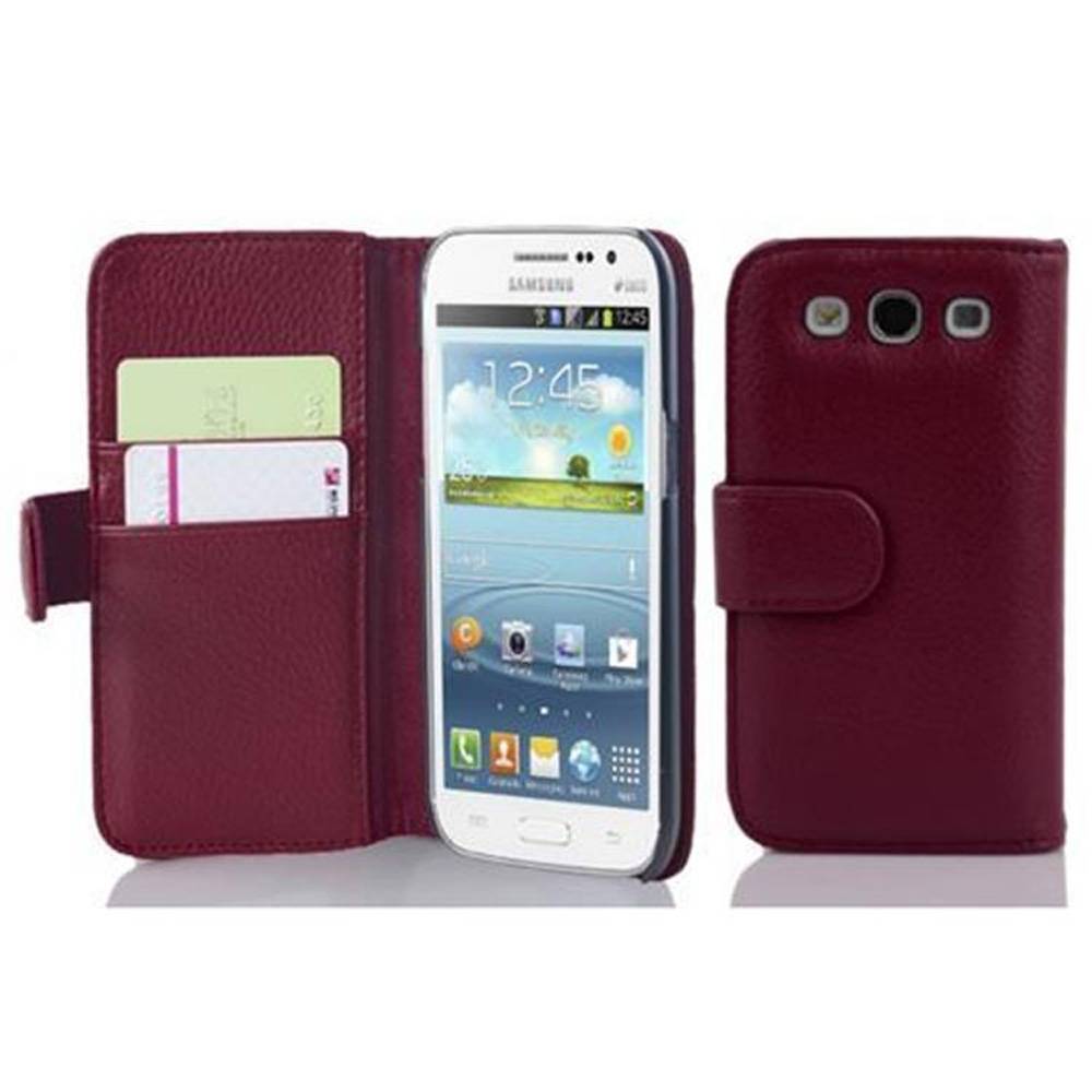 Cadorabo Schutzhülle für Samsung Galaxy WIN Hülle in Lila Handyhülle Etui Case Backcover Kunstleder Tasche