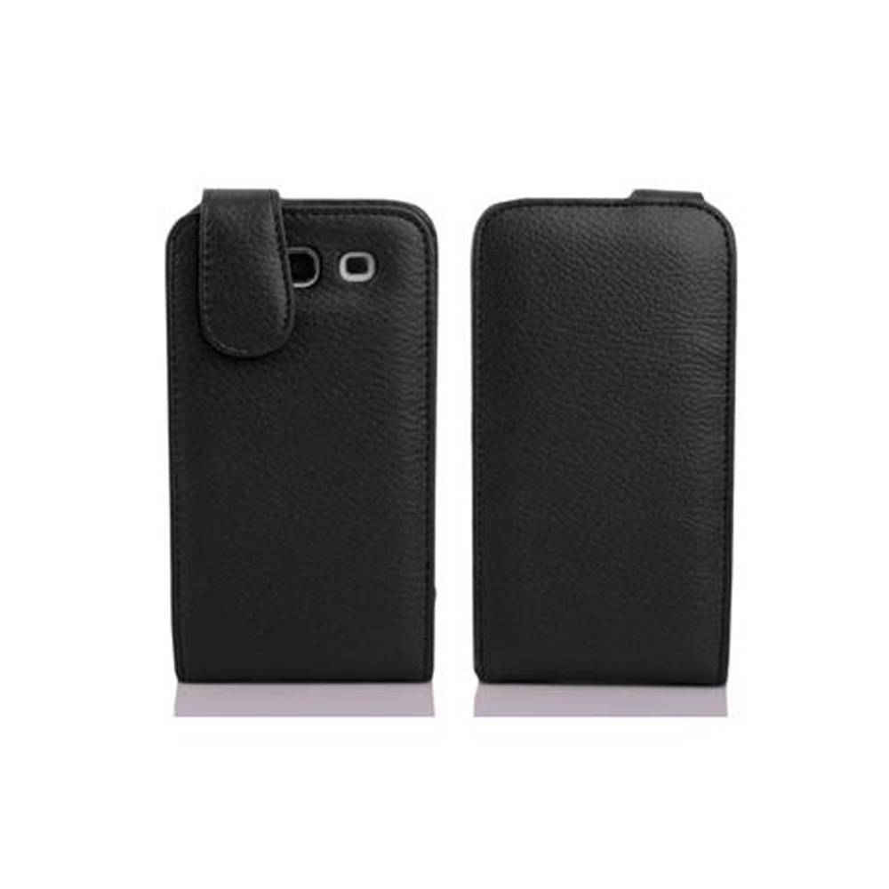 Cadorabo Schutzhülle für Huawei ASCEND G510 / G520 / G525 Hülle in Schwarz Flip Etui Handyhülle Case Cover Kunstleder
