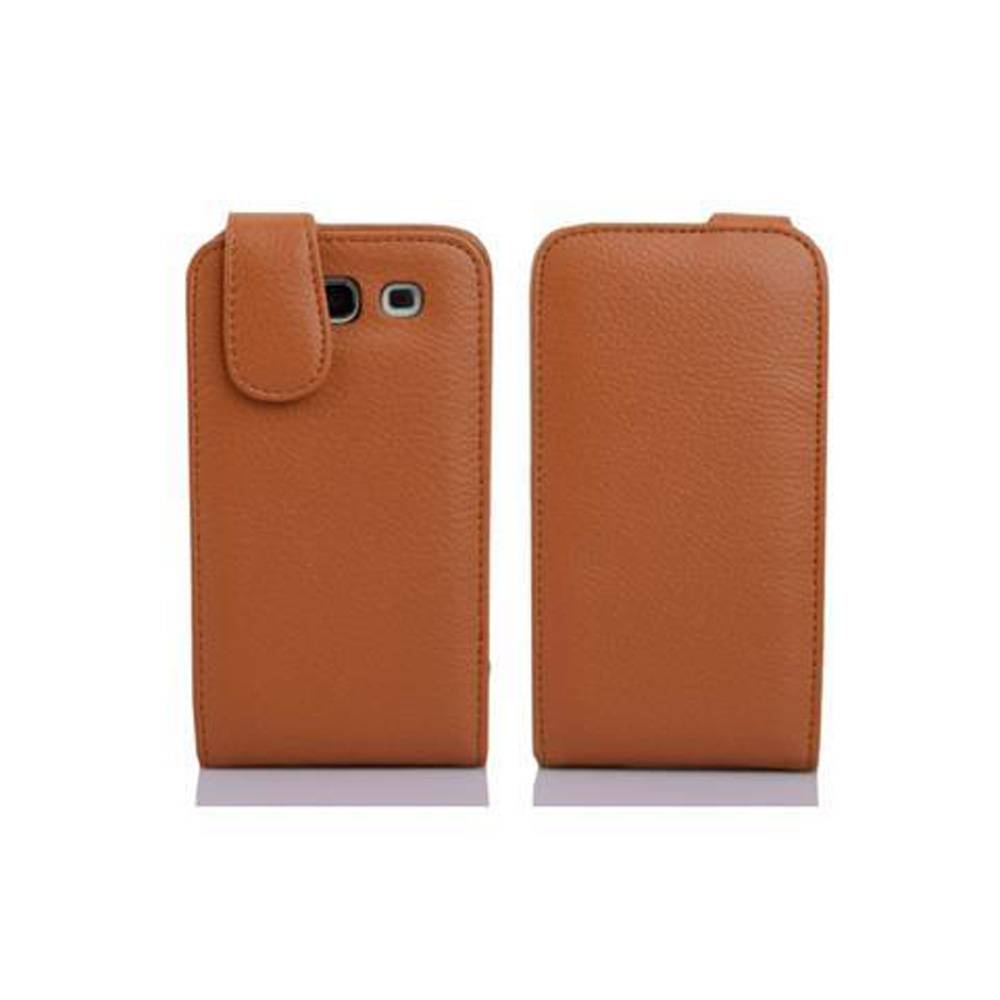 Cadorabo Schutzhülle für Huawei ASCEND G510 / G520 / G525 Hülle in Braun Flip Etui Handyhülle Case Cover Kunstleder