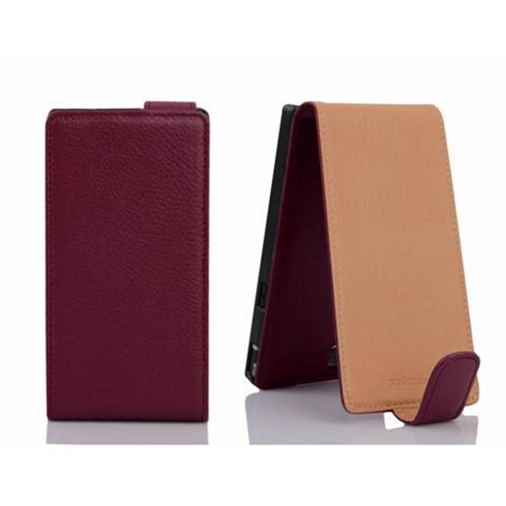 Cadorabo Schutzhülle für Huawei ASCEND G610 Hülle in Lila Flip Etui Handyhülle Case Cover Kunstleder