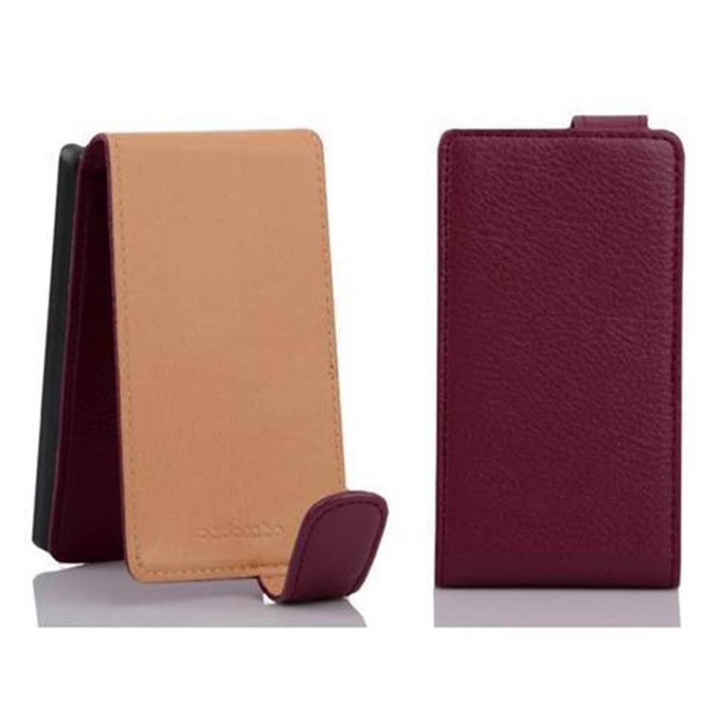 Cadorabo Schutzhülle für Huawei ASCEND G700 Hülle in Lila Flip Etui Handyhülle Case Cover Kunstleder