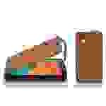 Cadorabo Schutzhülle für LG Google NEXUS 5 Hülle in Braun Flip Etui Handyhülle Case Cover Kunstleder