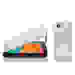 Cadorabo Schutzhülle für LG Google NEXUS 5 Hülle in Weiß Flip Etui Handyhülle Case Cover Kunstleder
