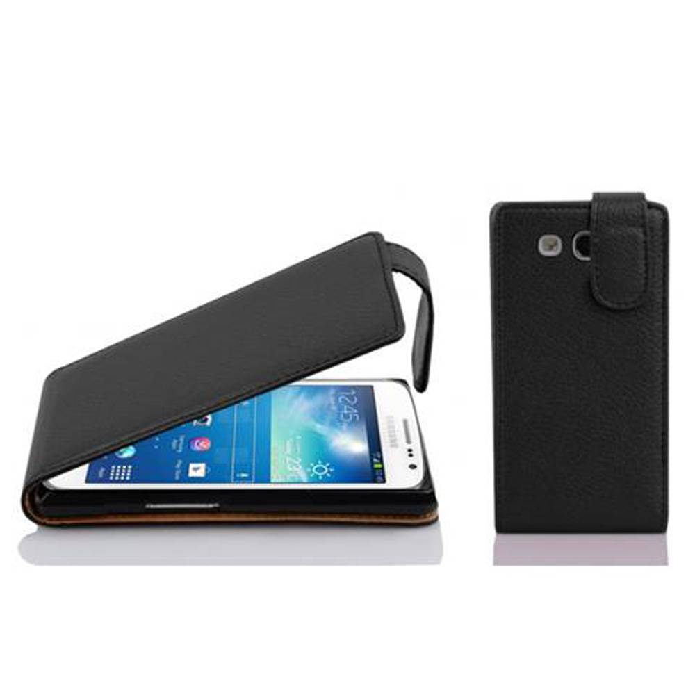 Cadorabo Schutzhülle für Samsung Galaxy EXPRESS 2 Hülle in Schwarz Flip Etui Handyhülle Case Cover Kunstleder