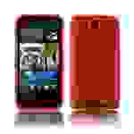 Cadorabo Schutzhülle für HTC Desire 310 Hülle in Rot Handyhülle Case TPU Silikon Etui